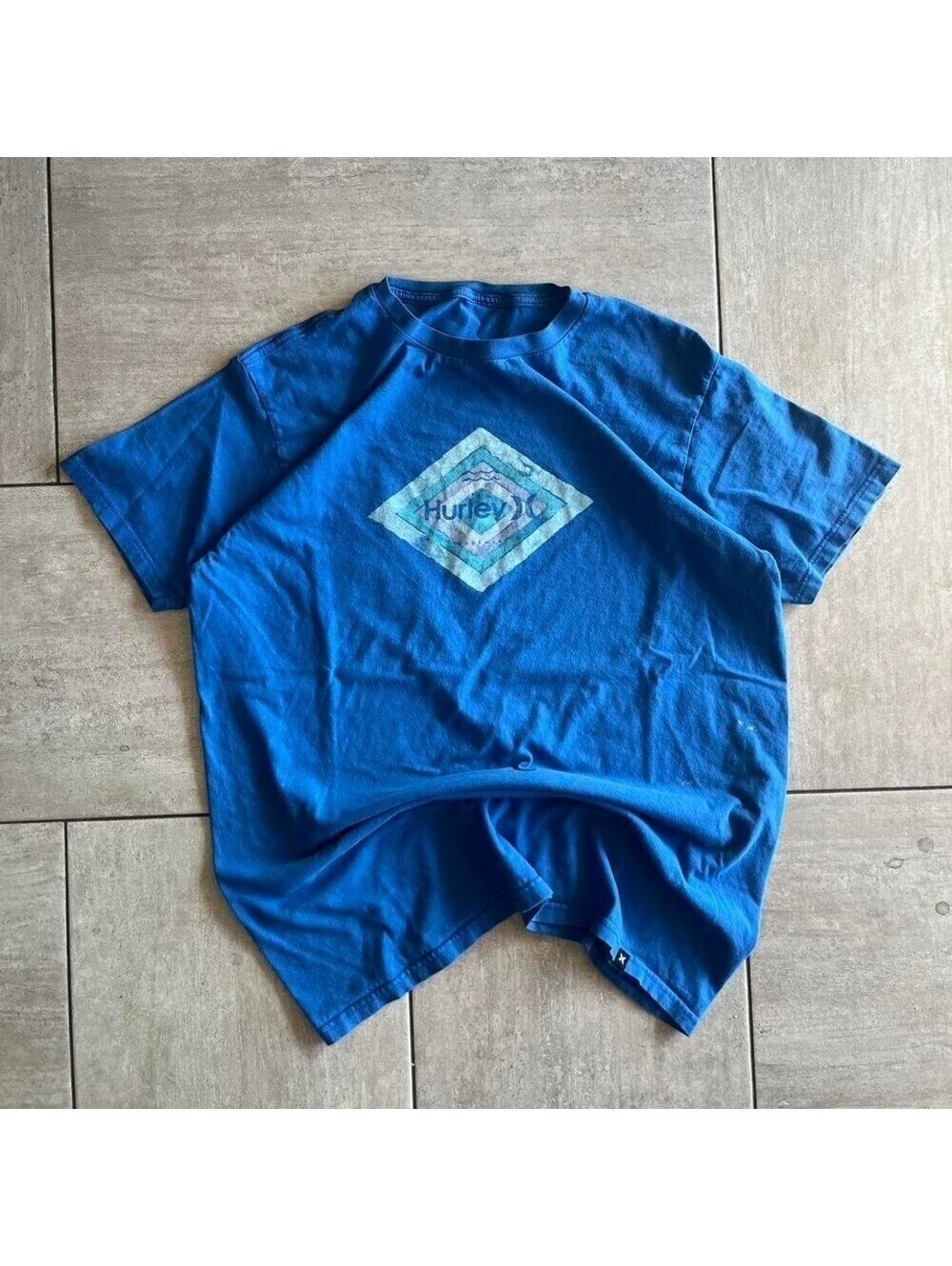 Hurley blue graphic center logo tee #skater #surf